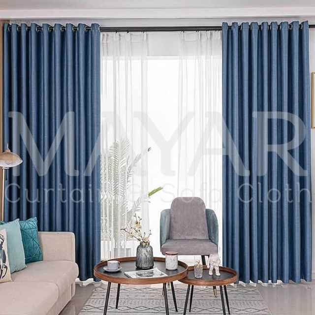 Modern Living Room Curtain (Blue)