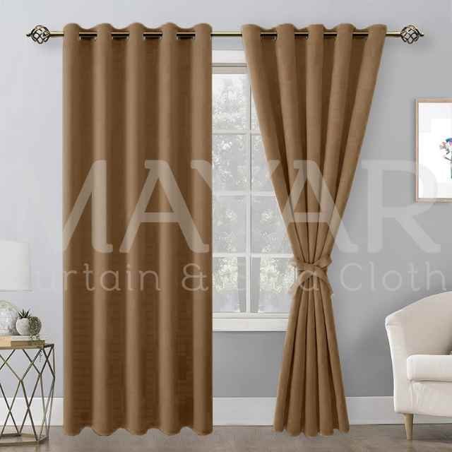 Simple Bedroom Curtain (Golden)