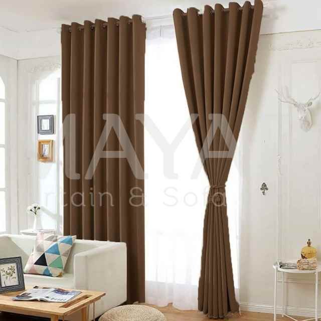 TV Lounge Curtain (Brown Golden)