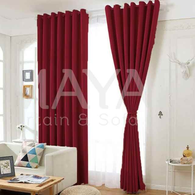 TV Lounge Curtain (Red)