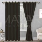 Simple Bedroom Curtains (Charcoal) 