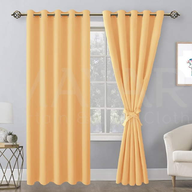 Simple Bedroom Curtains (Peach)