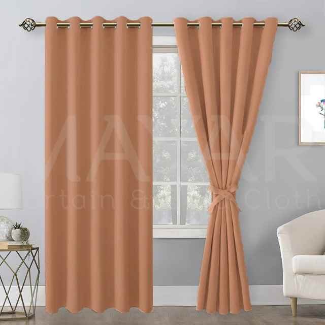 Simple Bedroom Curtains (Rose Gold)