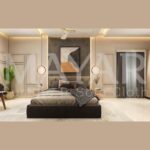 Modern bedroom curtains