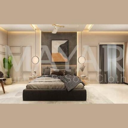 Modern bedroom curtains